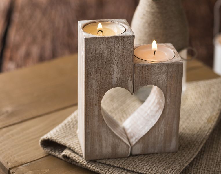 Wooden Candle Holders 02