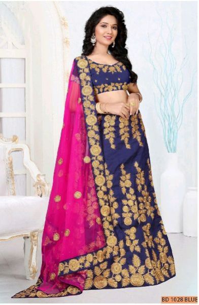BD 1028 Blue Collection Bridal Lehenga Choli
