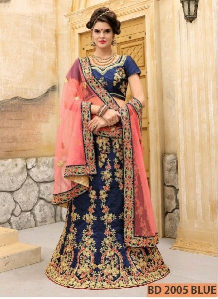 BD 2005 Blue Collection Bridal Lehenga Choli
