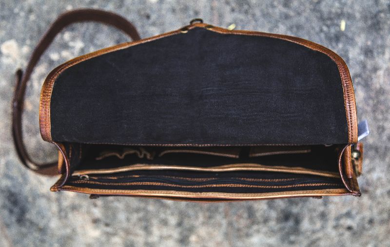 Leather Unique Satchel Bag 04