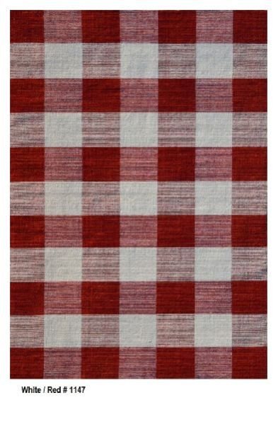 1147 Check Handloom Durries