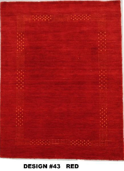 43 Red 100% Wool Handloom Lori
