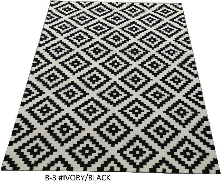 B-3 100% Wool Hand Woven Durries