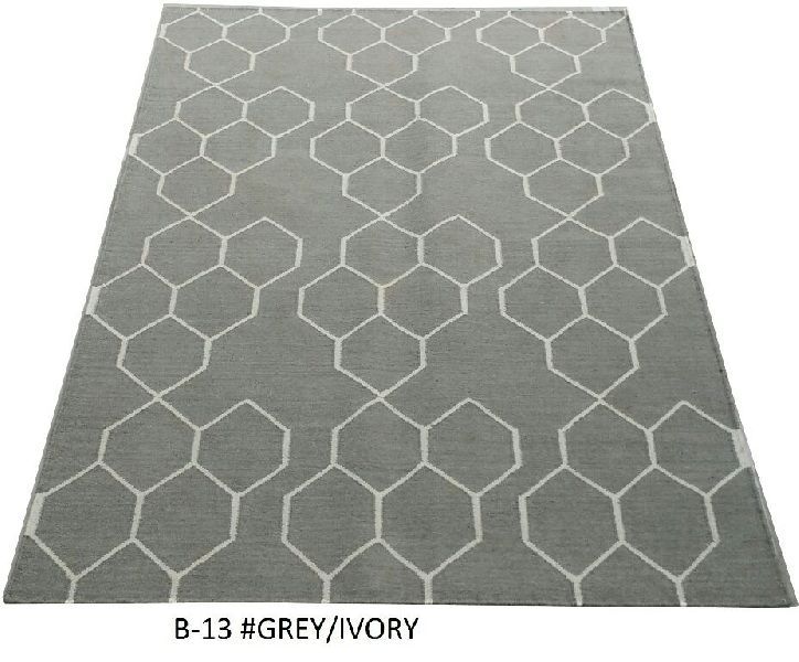 B-13 100% Wool Hand Woven Durries