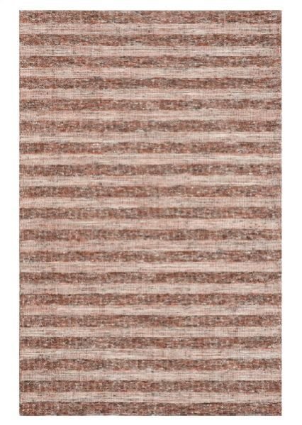Rust Wool and Viscose Mix Material Handloom Carpet