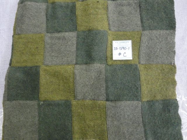 35-1395-1 #C Woolen Patchwork Fabric