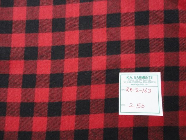 RA-S-163 Flannel Check Fabric