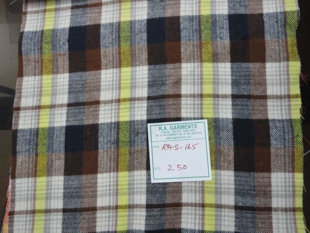RA-S-165 Flannel Check Fabric