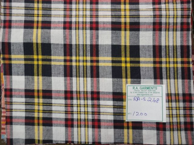 Yarn Dyed Check Fabric 01