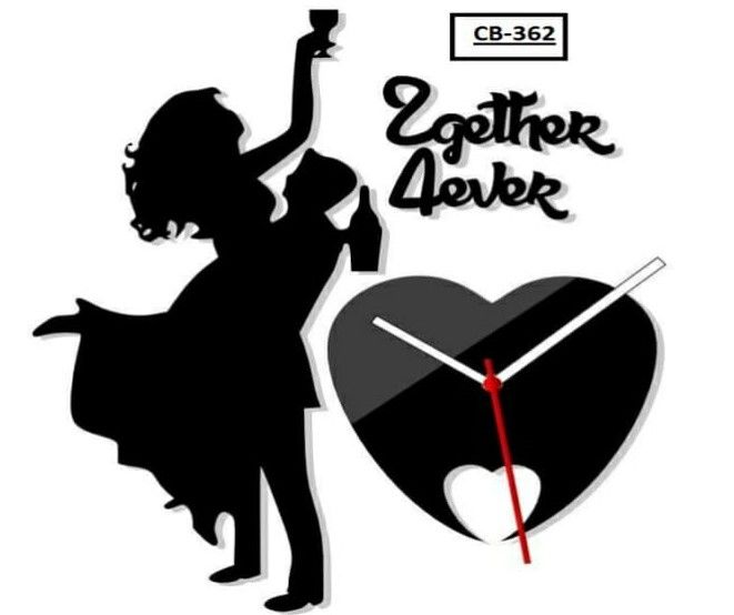 Black & Red Wall Clock