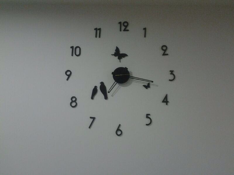 Black & Red Wall Clock