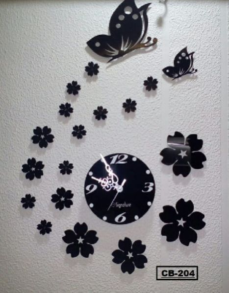 Black Wall Clock