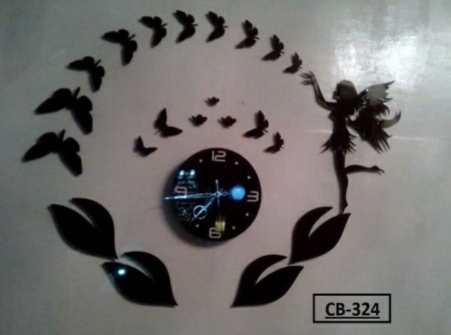 Black Wall Clock