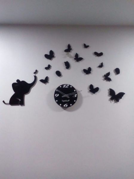 Black Wall Clock