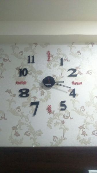 Black Wall Clock
