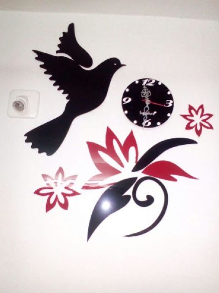 Black & Red Wall Clock