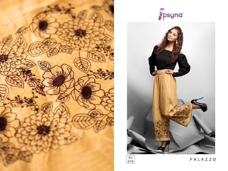 Embroidered Palazzo Pant 05