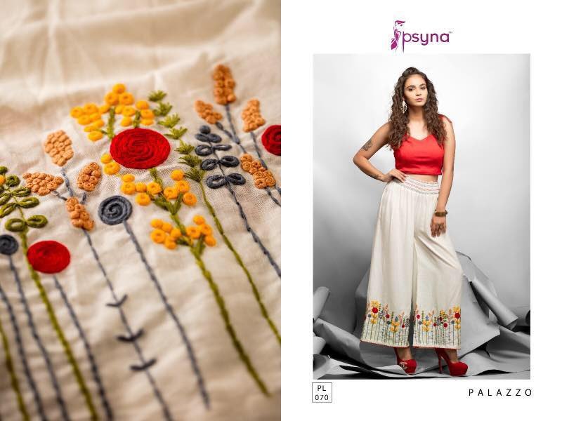 Embroidered Palazzo Pant 07