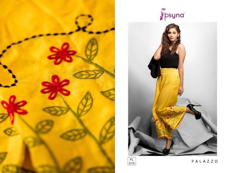 Embroidered Palazzo Pant 09