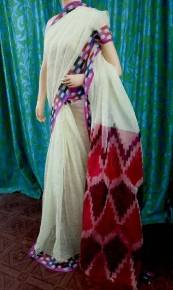 Ikat cotton saree