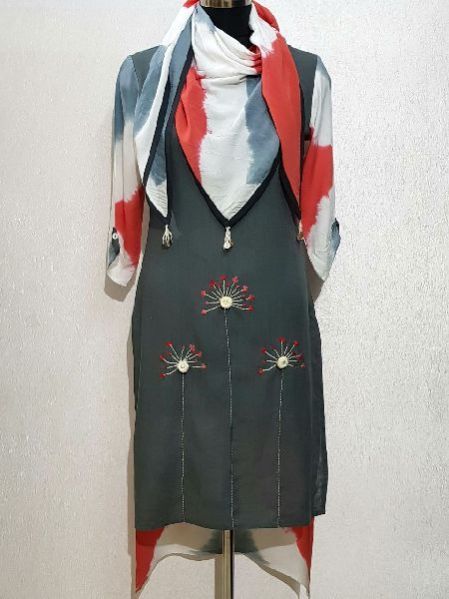 Embroidered Cotton Kurti 04