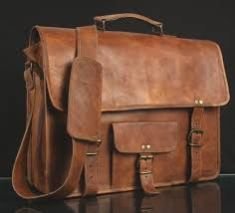 Leather Vintage Messenger Bag 03