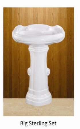 Big Sterling Set Plan Series Pedestal Wash Basin