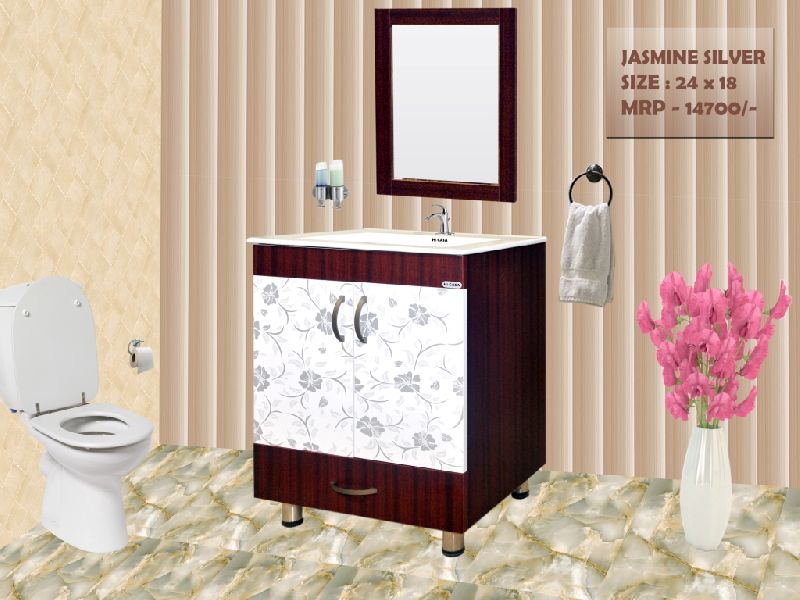Jasmine Silver Bathroom Mirror Vanity