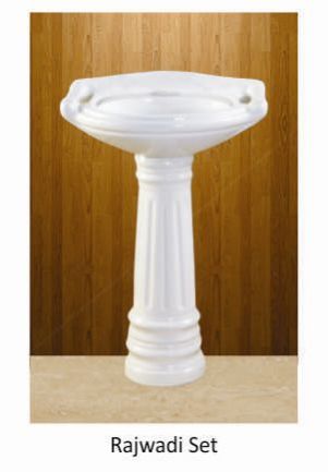 Rajwadi Set Plan Series Pedestal Wash Basin