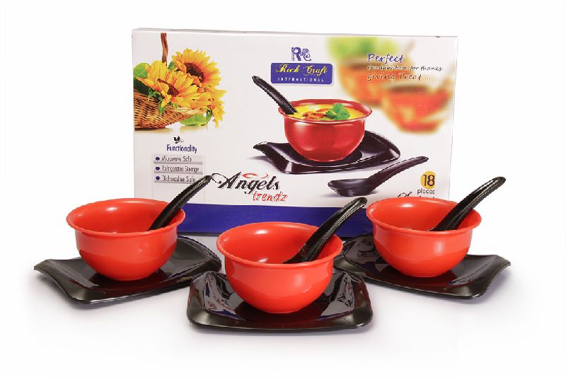 1410 - Angels Trandz Soup Bowl Set