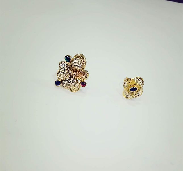 Ladies Gold Bali Earring 02