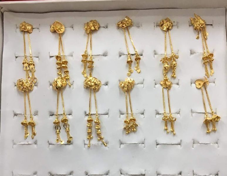 Ladies Gold Bali Earrings 19
