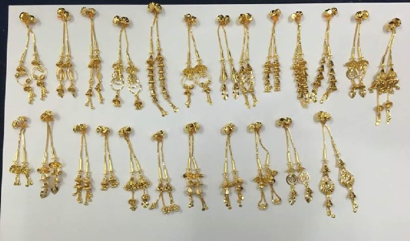 Ladies Gold Bali Earrings 23