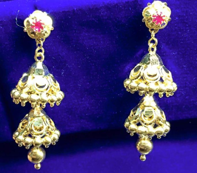 Ladies Gold Bali Earrings 33