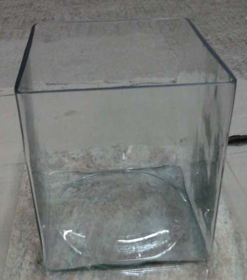 Cubic Glass candle votive