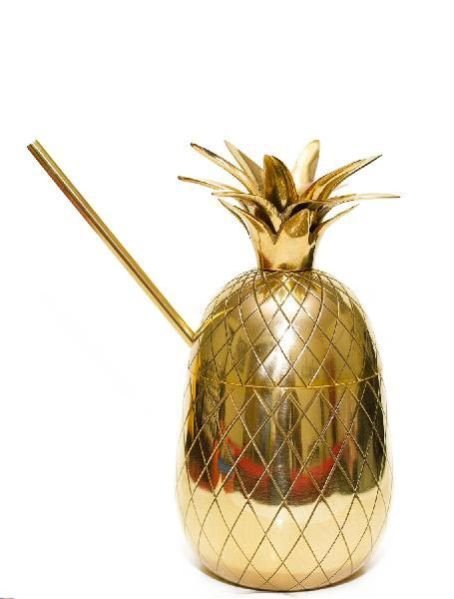 Brass Pineapple Mug 01