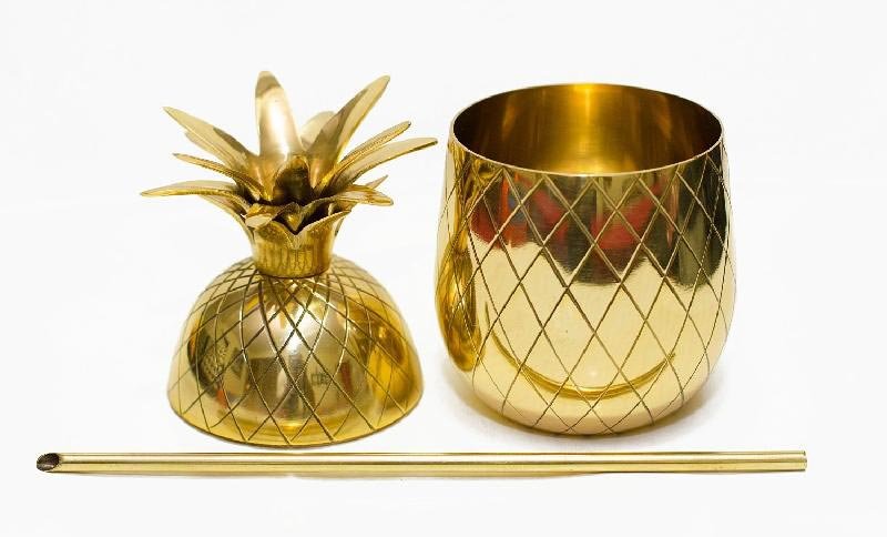 Brass Pineapple Mug 02