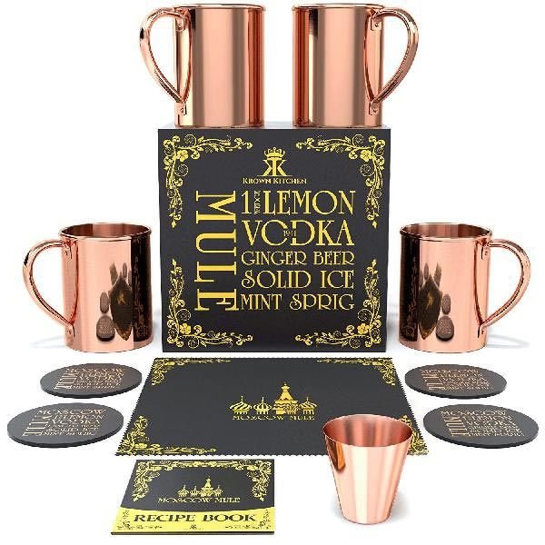 Moscow Mule Copper Mug Set (MWE- (32)4)