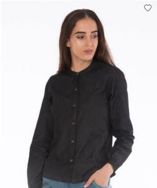 Charcoal Black Denim Shirt