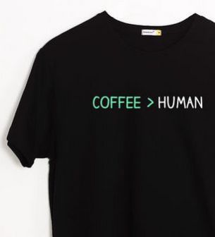 Coffee Over Human Half Sleeve T-Shirt