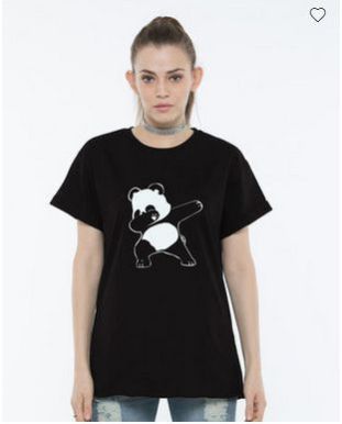 Dabbing Panda Boyfriend T-Shirt