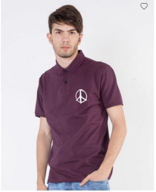 Peace Pique Polo T-Shirt