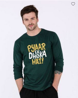 Pyaar Ek Dhoka Hai Mens Full Sleeve T-Shirt