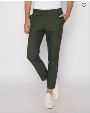 Seaweed Green Slim Oxford Pants