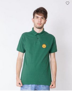 Upside Down Pique Polo T-Shirt