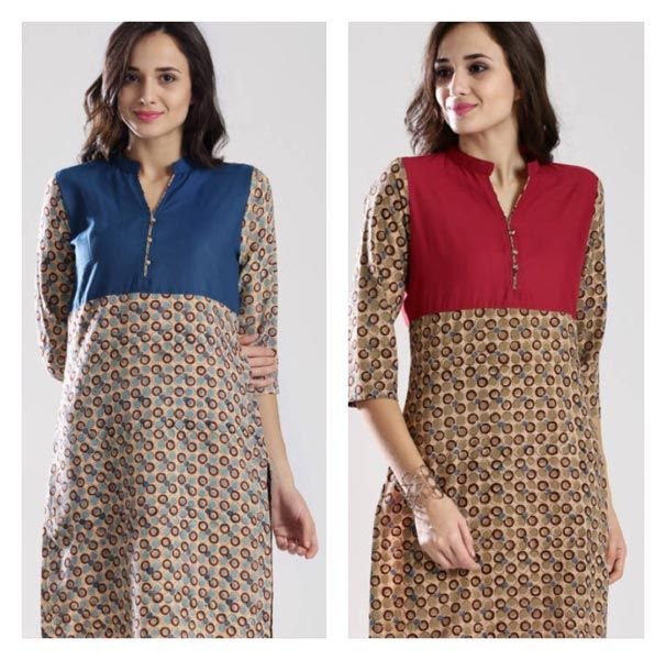 Kalamkari Fusion Kurti