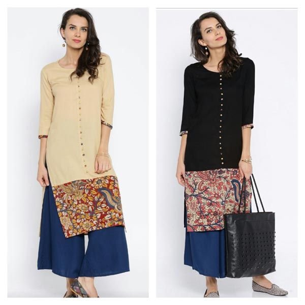 Rayon Kurti Long with Kalamkari