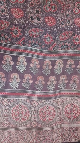 Ajrakh Block Print Sarees 01