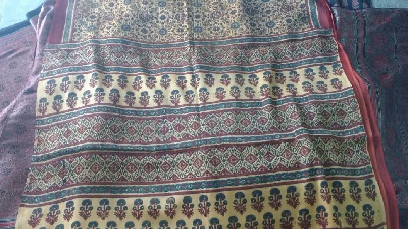 Ajrakh Block Print Sarees 03
