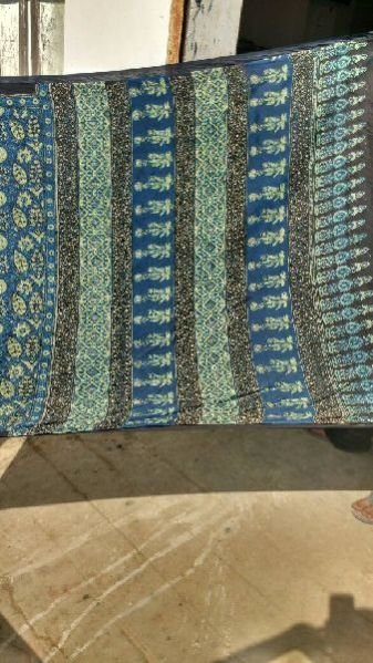 Ajrakh Block Print Sarees 05
